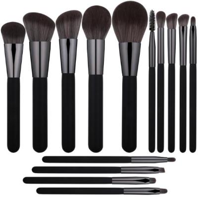 China Angular Blush 14pcs Gradient Color Makeup Brush Set Synthetic Hair Custom Makeup Brush Kit Brush for sale