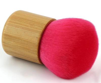 China Angular Blush 1pc Professional Bamboo Handle Makeup Brushes Make Up Kabuki Brush Base Blush Powder Brush for sale