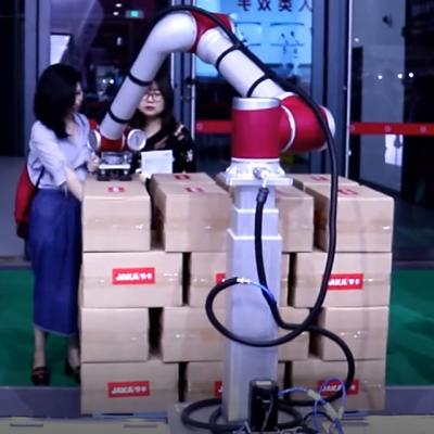 China Hotels Automatic Cardboard Palletizing Robot With Pallet DIS Mirobot Collaborative Robot Arm Hand for sale