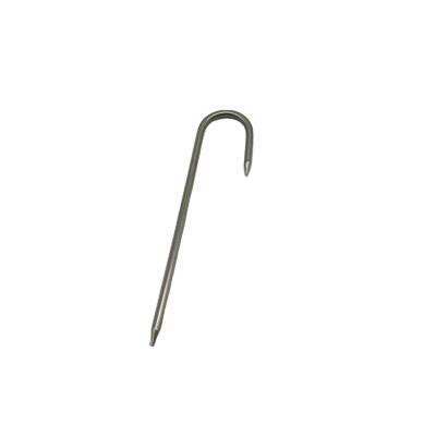 China Heavy Industry Custom Manufacturers Galvanized Hanging Hooks Stainless Steel Silver Metal Wire J Hook for Displaying for sale