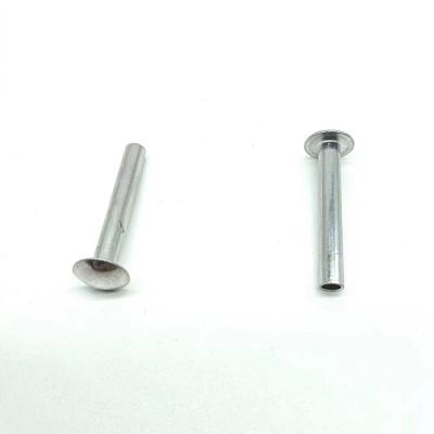 China Electric Equipment Customized Mushroom Head Aluminum Steel Stainless Steel 304 Blind Rivet Flat Head Semi-tubular Hollow Rivet for sale