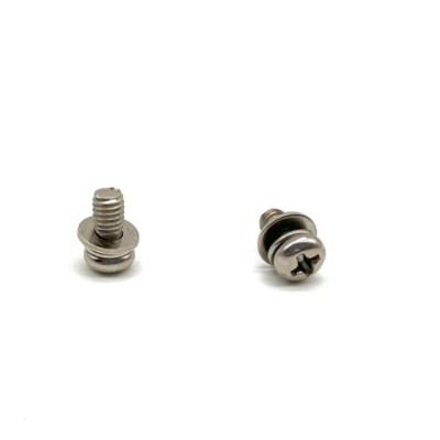 China Pan China Factory Assembled Cross Pan Head Screw Set with Spring Washers Combination Screws for sale