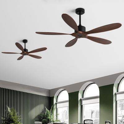 China NO 2021Hot Sale 5 Blade Style Modern Ceiling Fan Remote Control Wooden DC Motor Ceiling Fan for sale