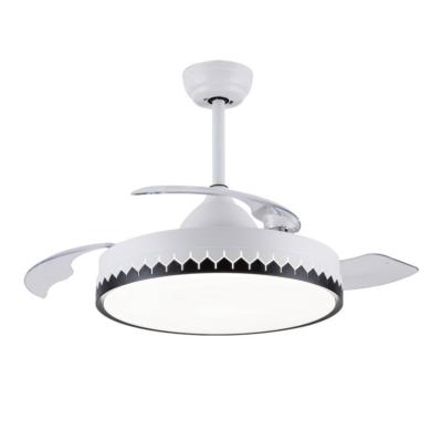 China With Light Ceiling Fan With Light Black LED*45W*2 Lampshade Ceiling Fan Six-speed Side Speed ​​Ceiling Fan for sale