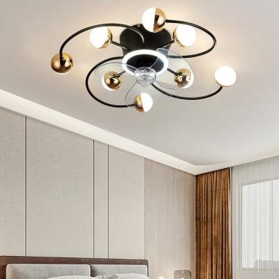 China With Wholesale Price Ceiling Fan DC Motor 45W*2 Light Wood Grain Chimney Ceiling Fan for sale