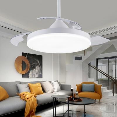 China 2022 Summer Nordic modern ultra-thin chandelier household invisible fan lamp fan favorite remote control fan more low noise and LED LAMP for sale