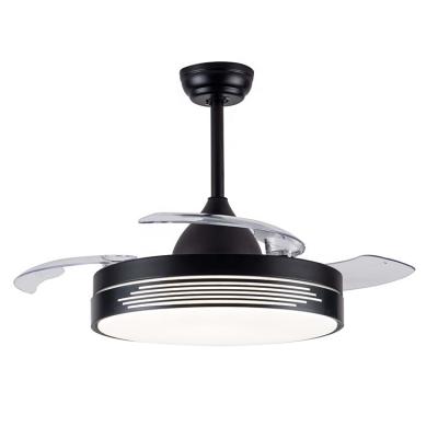 China Modern Indoor Invisible Ceiling Light Fan With Modern LED Light And Remote Control for sale