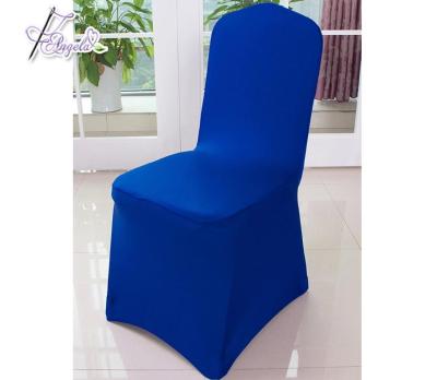 China Wholesale Royal Blue Polyester Single Life Spandex Patio Lounge Chair Cover From China Chair Cover Factory Directly for sale