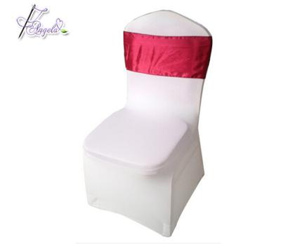 China Simple Cheap Flat Front White Stretch Dining Chair Covers For Banquet Chairs for sale