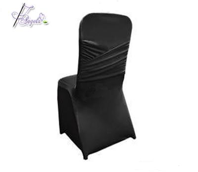 China Simple wholesale white or black spandex scuba chair covers for banquet chairs in event decorations for sale