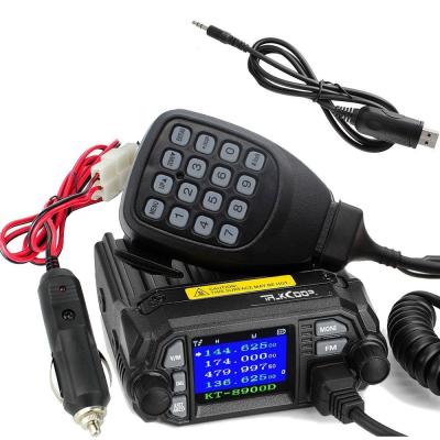 China New product! Mini car radio KT-8900D 136-174/400-480MHz two way dual band mobile CB Transceivr KT-8900D transicever 25W KT8900D dsiplay for sale