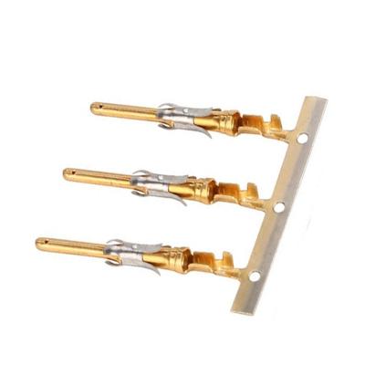 China Automotive Aerospace Gold Plated Wire Connector Male Terminal 66602-1 Wire Contact for sale