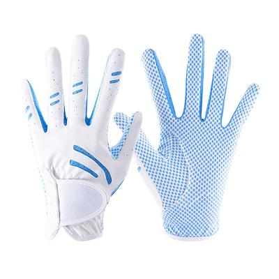 China Customized Classical Feel Golf Glove Top Quality Functional Custom Silicone Printing Palm Super Grip Non Slip Strike Golf Gloves For   Men Women for sale