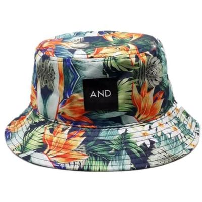 China Sun Protection Custom Digital Printing 100% Polyester Fishing Bucket Hat Nylon Fashion Fisherman Cap for sale