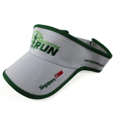 China Picture Embroidery Adjustable Sun Visor Covers Terry Towel Men Sports Visor Hat for sale