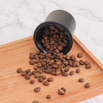 China Viable Silver / Black Color Coffee Powder Espresso Dosing Cup Coffee Tools Coffee Powder Cup 51 / 58mm for sale