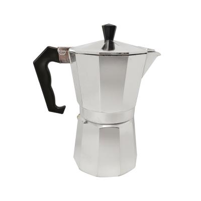 China WITH LID 1/2/3/6/9/12 Cup Stovetop Aluminum Espresso Moka Pot Italy Mocha Pot Coffee Maker Percolator for sale