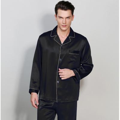 China QUICK DRY Mens Silk Long Sleeve Spring And Summer Homewear Oversized Sleepwear for sale