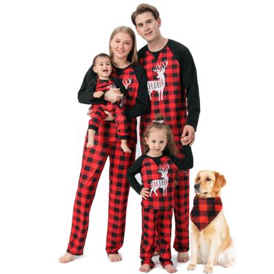 China New Thermal Production Parent-child Suit Christmas Pajamas Family Matching Sleepwear for sale