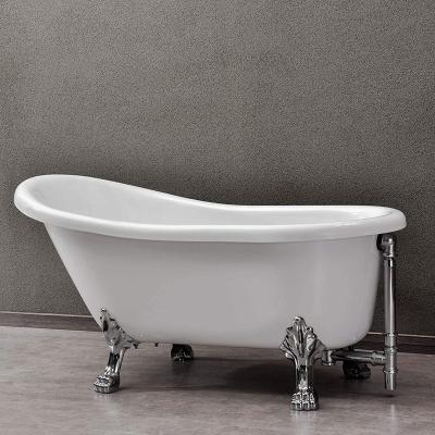 China Appearance Classic Small Frill Clawfoot Foot Freestanding Tub Bathtub for sale