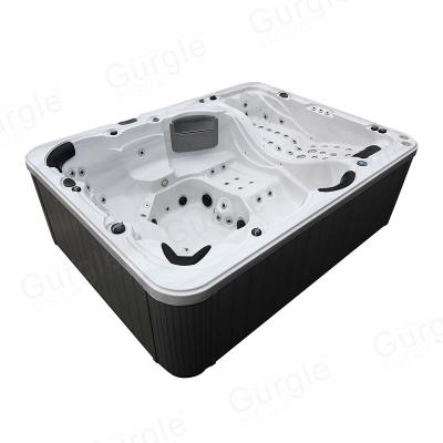 China 8 People Massage Whirlpool Bathtub Outdoor Spa Freestanding Hot Tub for sale