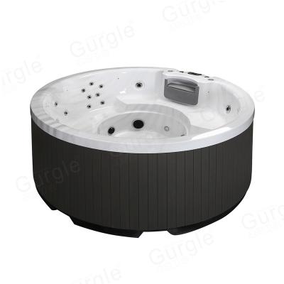 China Free Gurgling Outside Function Large Wooden Outdoor Spa Jacuzzi Massage Size Whirlpool Bathtub Garden Home for sale