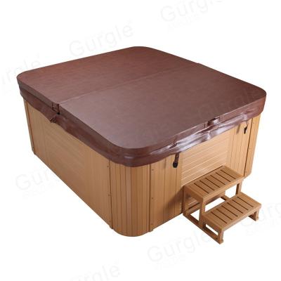 China Modern Outdoor 5 Person Spa Tub Headrest Bathtub Adult Hot Bath for sale