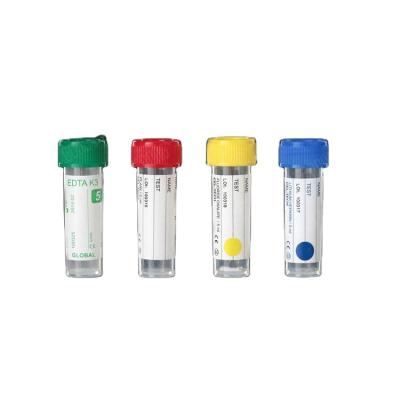 China Disposable Medical Clinical Laboratory Accessories Plastic Micro Collection Tube EDTA Capillary Tubes Types Te koop