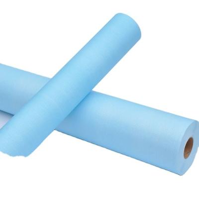 China Disposable Medical Paper Couch Bed Roll Massage Table Paper Roll Water Repellent Non Woven Fabric for Hospital for sale