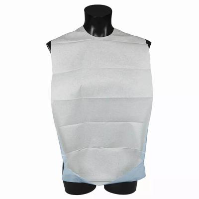 China Wholesale Disposable Adult Bibs Waterproof Adult Neckerchief Bib With PE Film en venta