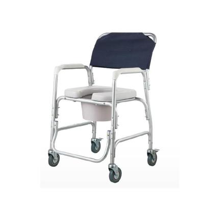 중국 Foldable  Durable Medical Equipment  Aluminum Commode Wheel Chair With Bedpan 판매용