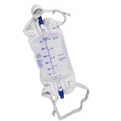 China Disposable urine drainage collector bag Medical urinary leg bag /leg strap bag for sale