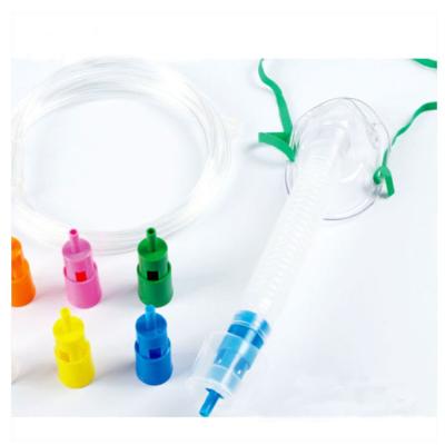 China Adjustable Medical Respiratory Supplies Oxygen Tubes Venturi Oxygen Mask Te koop