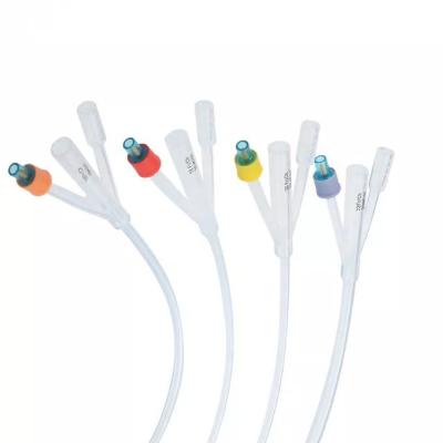 China Disposable Silicone Foley Catheter Cheap Price Urethral Catheter Wholesale Foley Catheter with Silicone Coated zu verkaufen