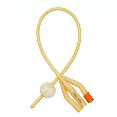 China Hospital Urine Catheter Latex Foley Ureteral Catheter Smooth 3 Way or 2 Way Latex Foley Catheter Latex zu verkaufen