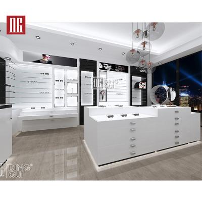 China Luxury Optical Jewelry Shop Display Cabinet Showcase Modern Monocle Best Optical Shop Display Counter for sale