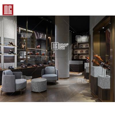 China High End Fashion Brand Men's Store Jewelry Display Design Shoes Shop Display Cabinet Furniture for sale