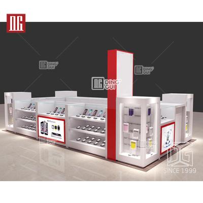 China High-end Customized Display Jewelery Mobile Phone Store Phone Store Nterior Designphone Display Showcase Cabinet for sale