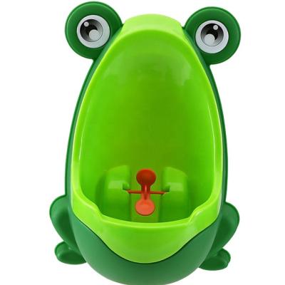 China Eco-freindly/Wall Can Be Placed Or On The Wall Mounted Standing Child Ground Frog Cartoon Urinal Seat Baby Boy Plastic Potty Training Baby Urinal for sale