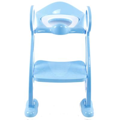 China Eco-freindly Portable Travel Potty Training Seat with Ladder Kids Toilet Trainer Seat Toddler Steps for Baby Chair Folding Stairs for sale