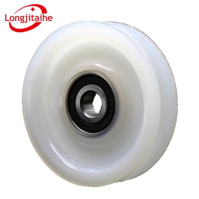 China Contemporary Elevator Door Wheel Pulley Rope Hanging Pulley 70*17*6200 *18 Thysse* s8 for sale