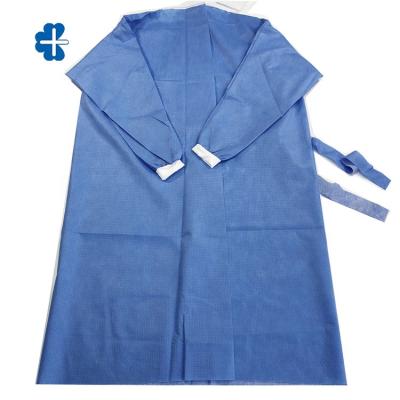 China Hospital /Laboratory Hotel /Painting and Industry 1 SMS Material Level Disposable Isolation Liner Gown For Single Use for sale