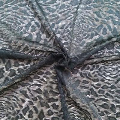 China Sustainable Hot Sale 160 Cm Leopard Stretch Air Mesh Fabric For Lingerie / Garment for sale