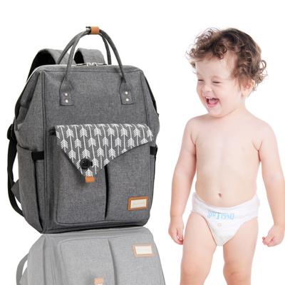 China Hot Selling Baby Backpack Fashion Diaper Bag Mommy Baby Bag Backpack With Multifunctional for sale