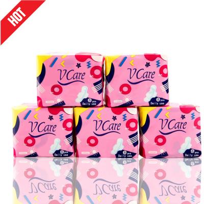 China Customized Super Absorbent Sanitary Napkin Women's Sex Cotton Sanitary Napkin With Negative Ion Sanitary Pad for sale