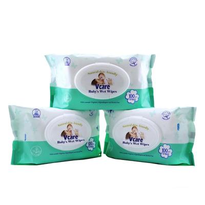 China Baby Wipes Biodegradable Skin Care Facial Baby Wet Wipes for sale