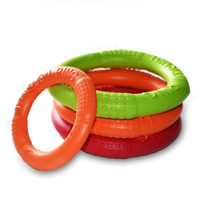 China Custom Wholesale Competition/Entertainment Pet Ring Pull-Resistant Bite Frisbeed Plastic Flying Disc Frisbeed Launcher Chases Flying Ring for sale