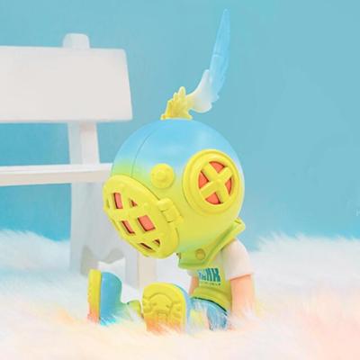 China Cartoon Toy Custom Designer Vinyl Toy, OEM Collectible Vinyl GID Art Toy Manufacturer for sale