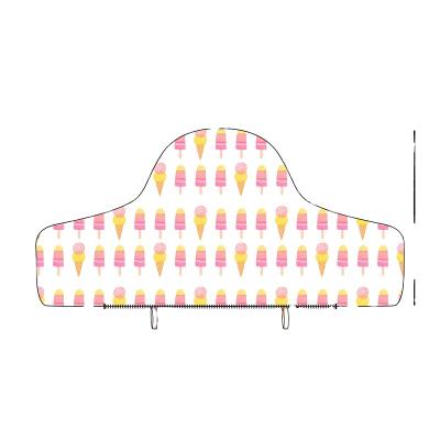 China Anti-Static Waterproof 100% Polyester Customized Design Cushion Covers Baby Low MOQ Highchair Highchair Seat Baby Cushion Cover for sale