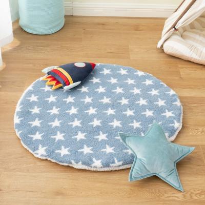 China Infant Play Mat Unique Gift For Baby Microfiber Sherpa Baby Playmat Anti-Static Luxuriously Soft Tummy Time Infant Play Mat for sale